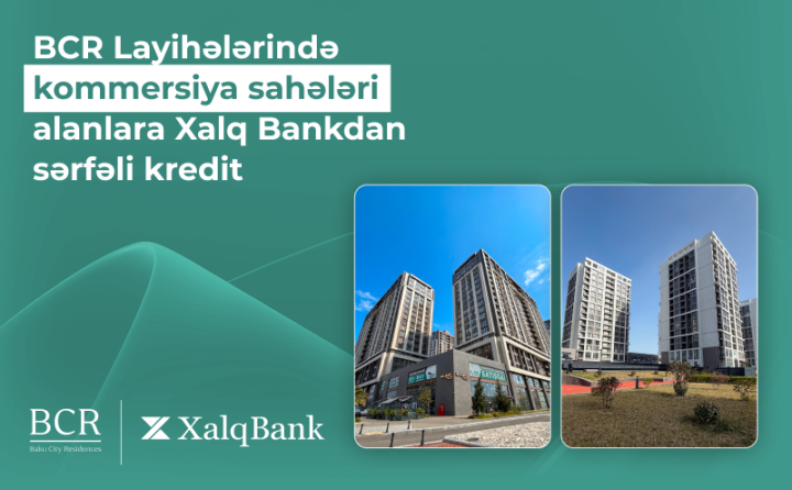 Baku City Residences kompleksində qeyri-yaşayış sahəsi əldə etmək üçün sərfəli kredit ®